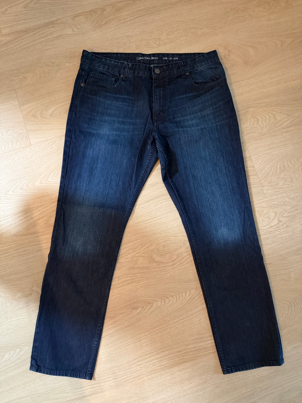 Calvin Klein Men's Slim Dark Blue Jeans